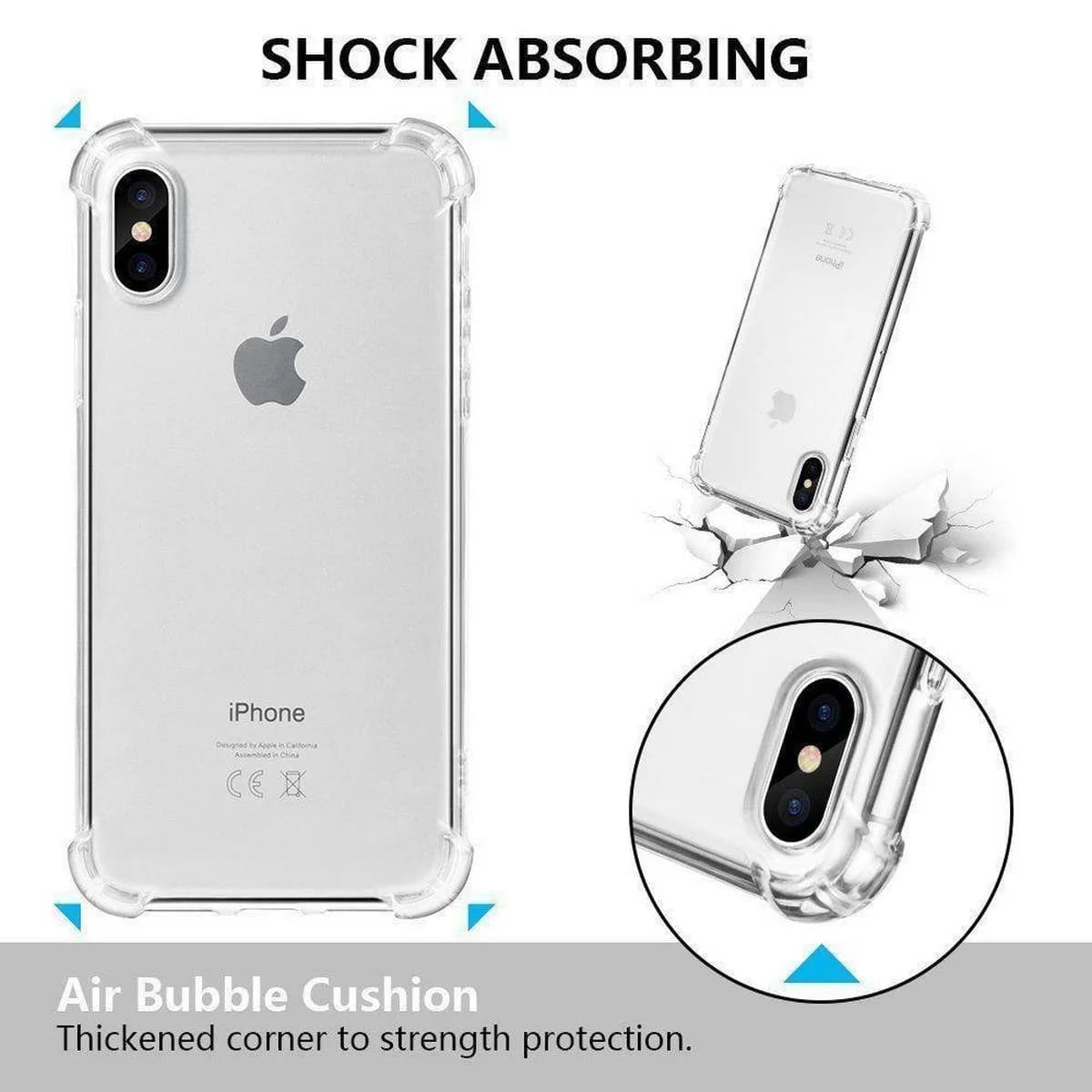 کاور Kapsooli گوشی موبایل اپل Iphone X / Xs + محافظ صفحه نمایش
