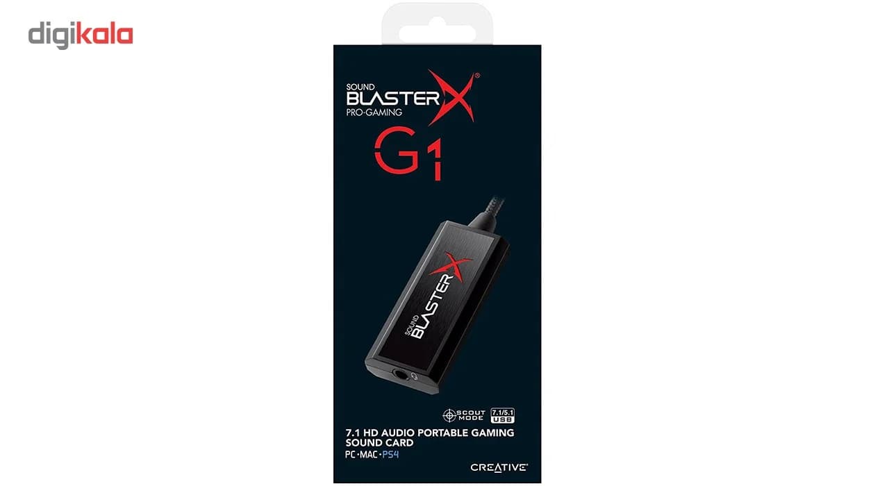 کارت صدای کریتیو مدل Sound BlasterX G1