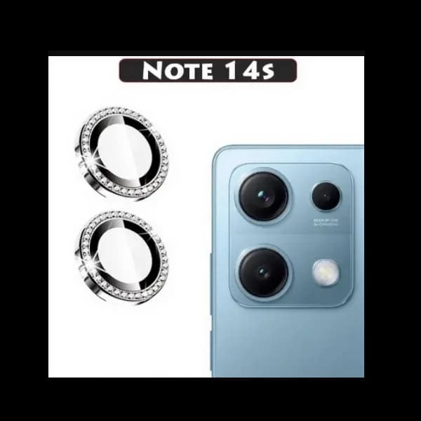 محافظ لنز دوربین فلزی طرح نگینی مناسب موبایل شیائومی Redmi Note 14s