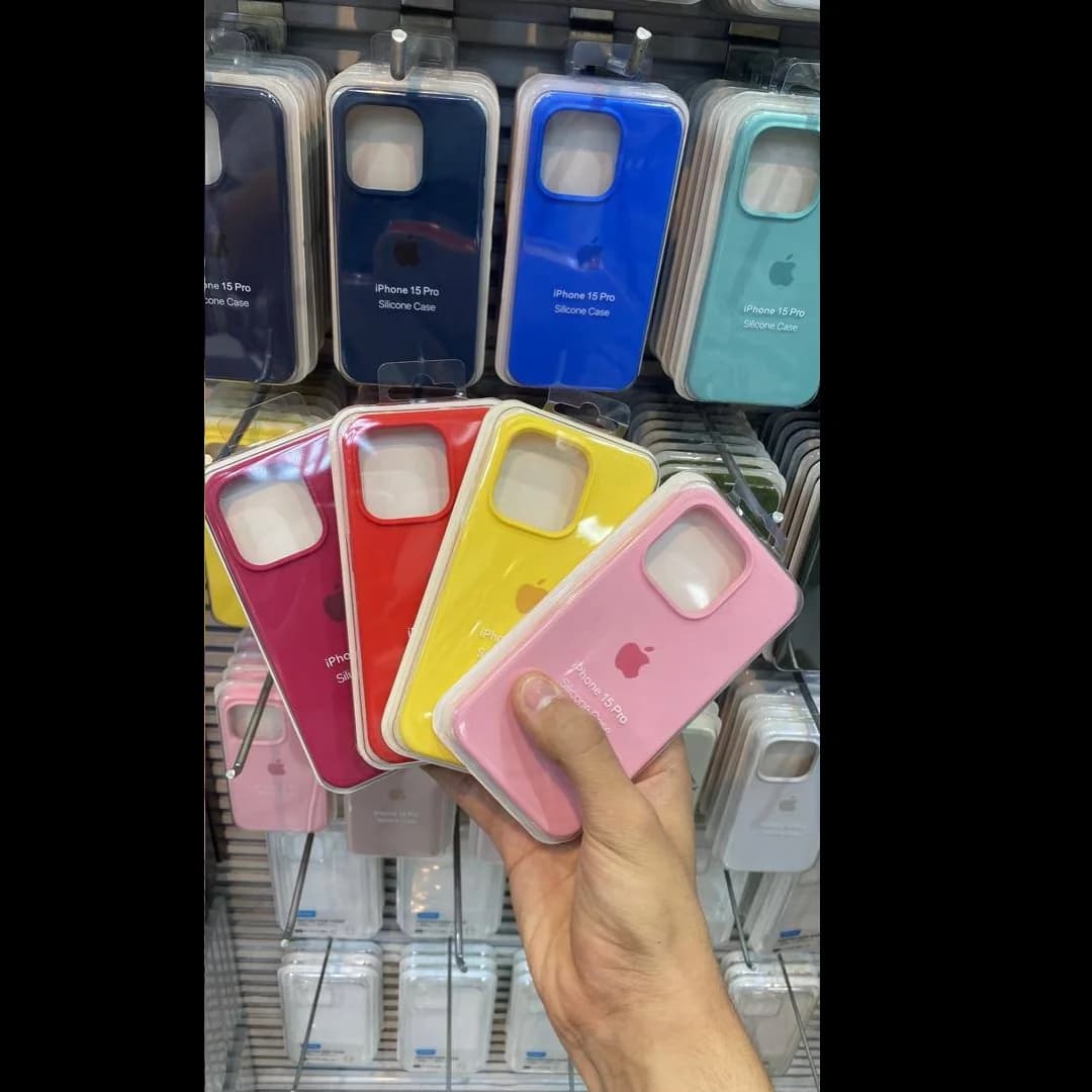کاور سیلیکون بدون محافظ لنز مناسب موبایل اپل iPhone 15 Pro