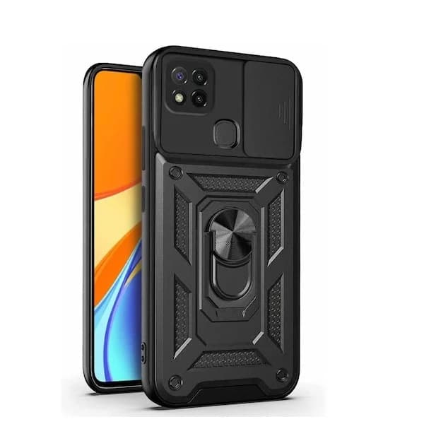 کاور بتمنی مناسب شیائومی Redmi 10A به همراه محافظ صفحه نمایش سرامیکی مات